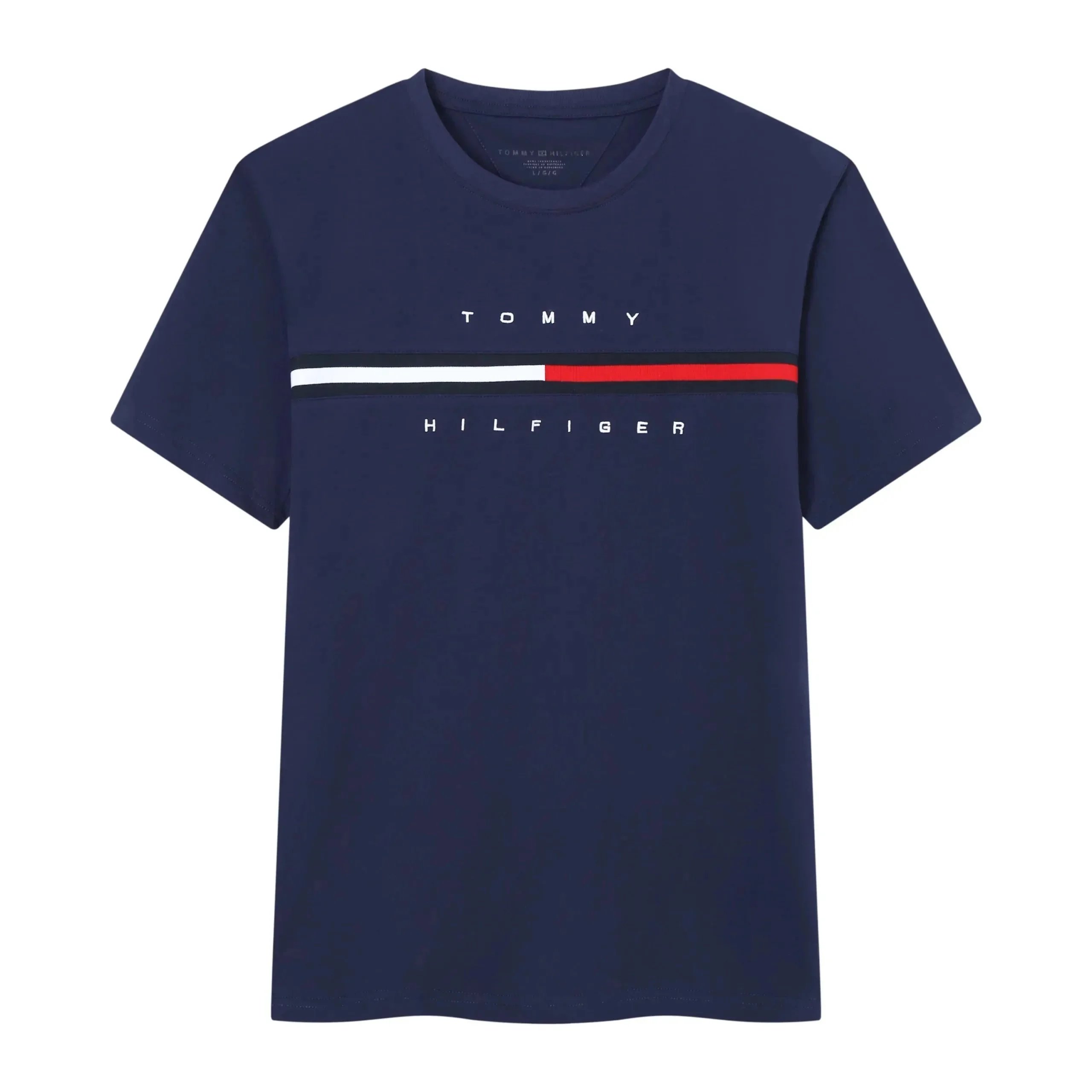 Tommy Hilfiger Logo Graphic Heather Gray T-Shirt - 7