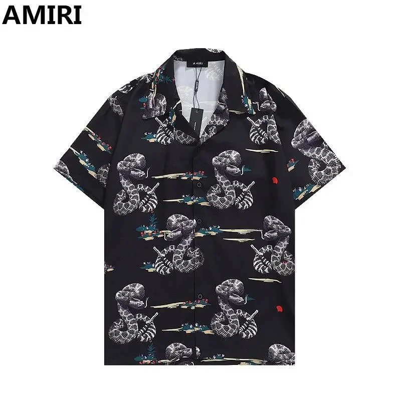 Gucci Hawaiian-Style Short-Sleeve Shirt in Emerald Green with Red Trim - 8