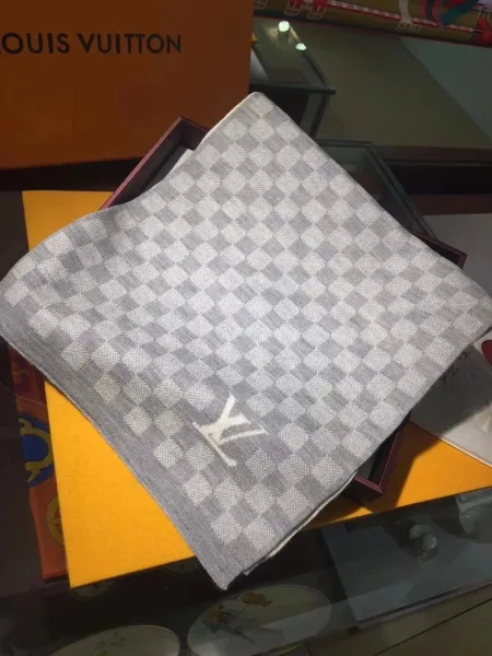 Louis Vuitton Damier Graphite Knit Scarf Black/Gray - 5
