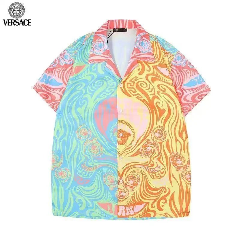 Gucci Hawaiian-Style Short-Sleeve Shirt in Emerald Green with Red Trim - 4