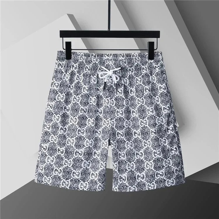 Gucci GG Monogram Print Swim Shorts Navy - 10