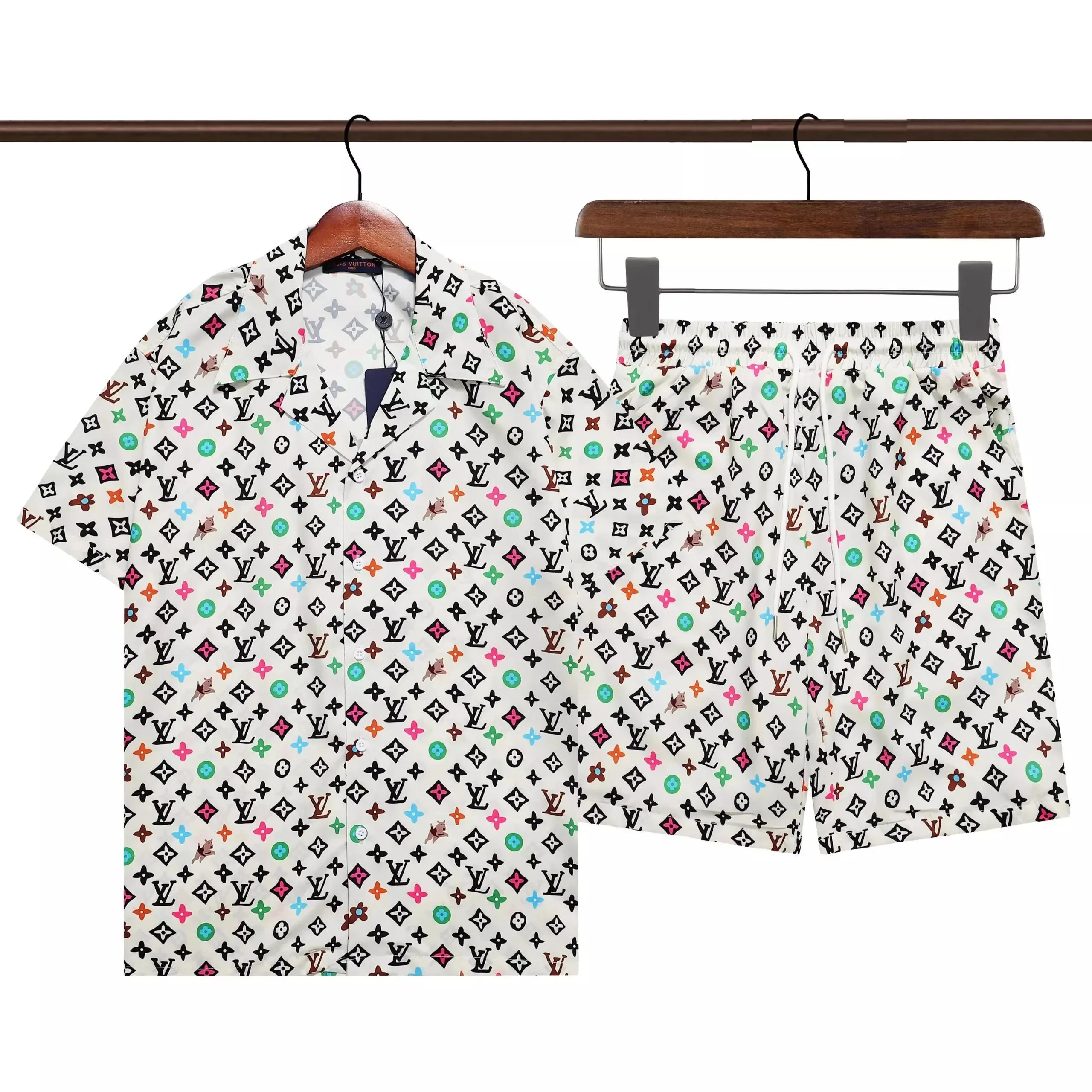 Gucci GG Marmont Print Short-Sleeve Shirt Navy Multicolor - 5