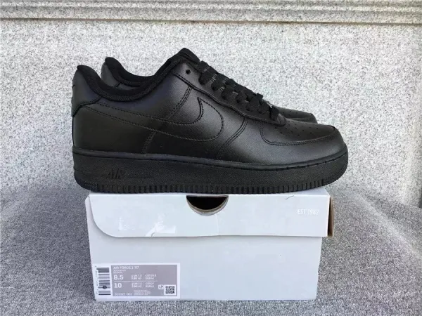 Nike Air Force 1 Low Black Sneakers - 1