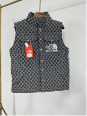 Gucci GG Monogram Hooded Down Vest Black - 3
