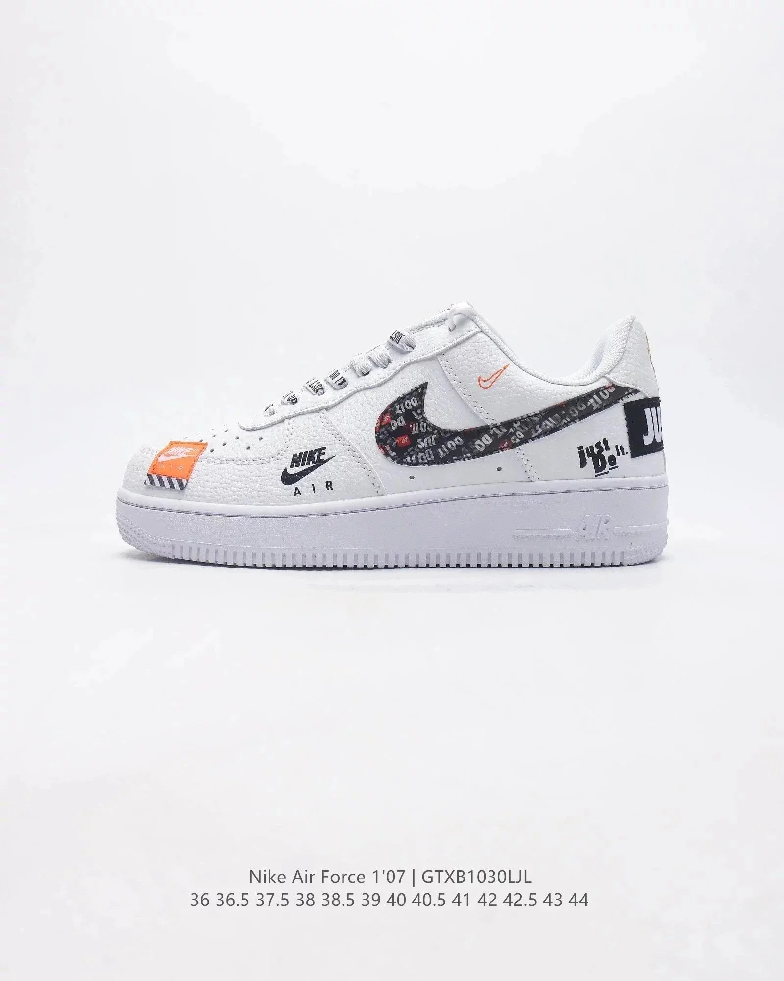 Nike Air Force 1 '07 Cherry Hearts White Burgundy Sneakers - 3