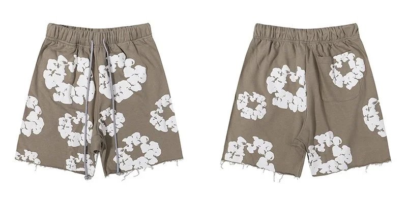 Gallery Dept Floral Print White Jeans - 7