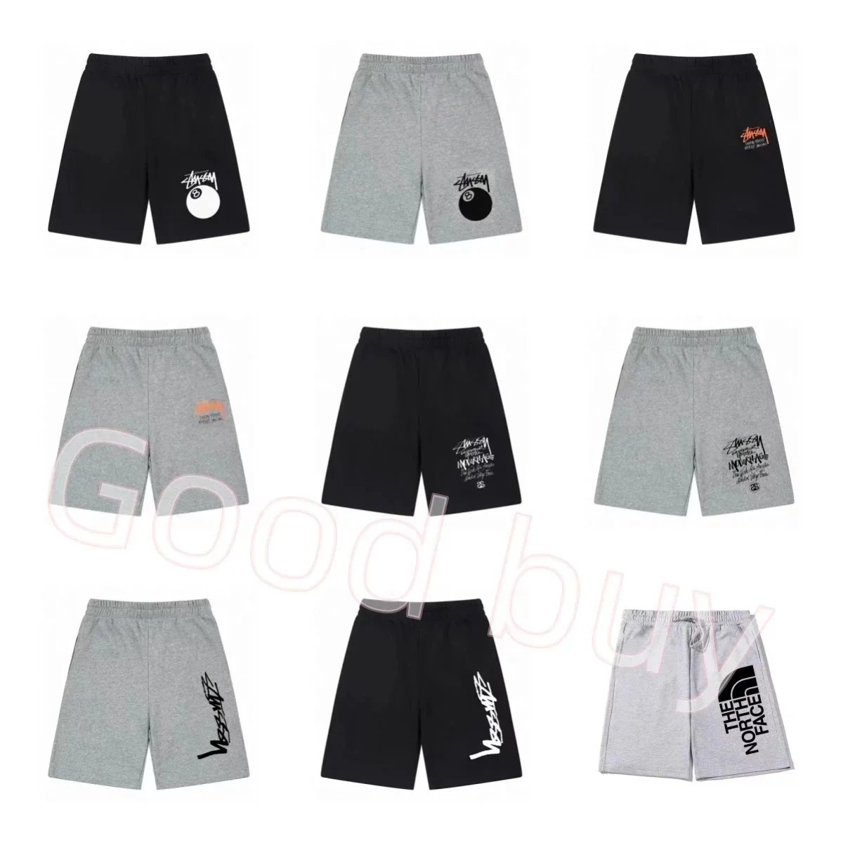 Stussy 8-Ball Anchorage Graphic Sweat Shorts
