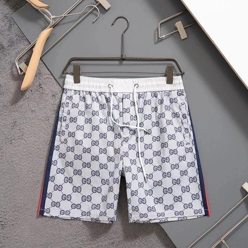 Gucci GG Monogram Print Swim Shorts Navy - 4
