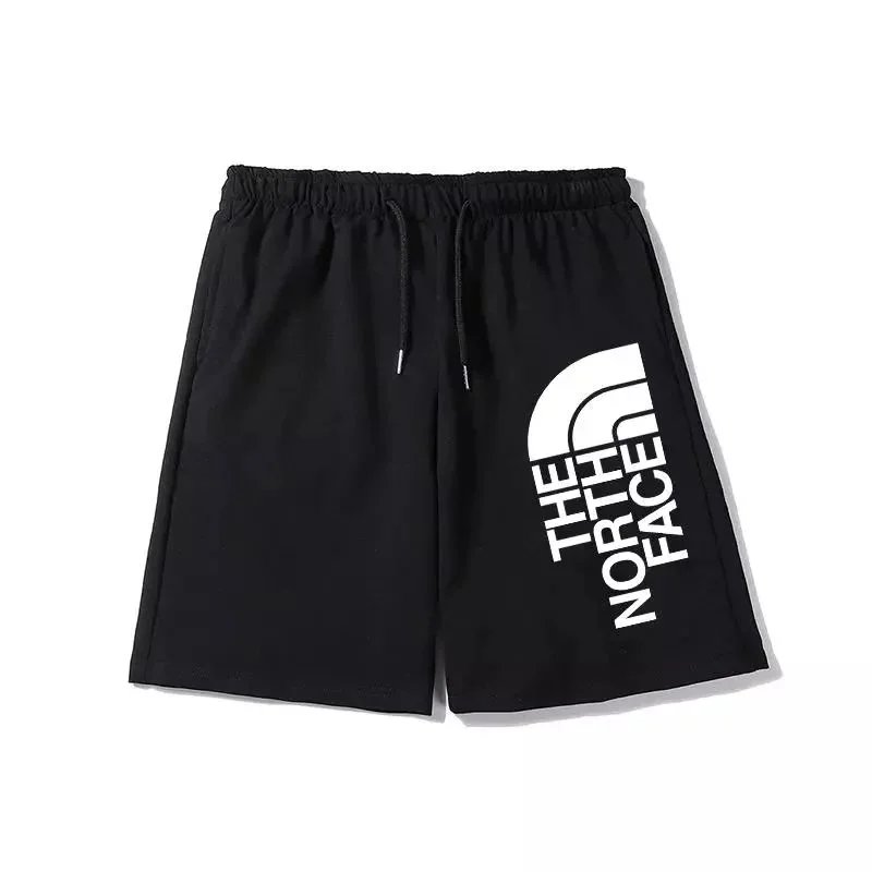 The North Face Logo Print Black Shorts - 1
