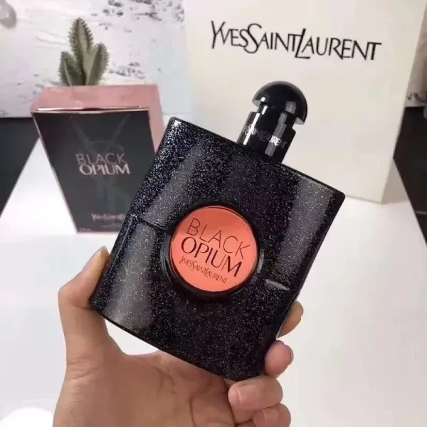 Yves Saint Laurent Black Opium Eau de Parfum Black Glitter Bottle - 1