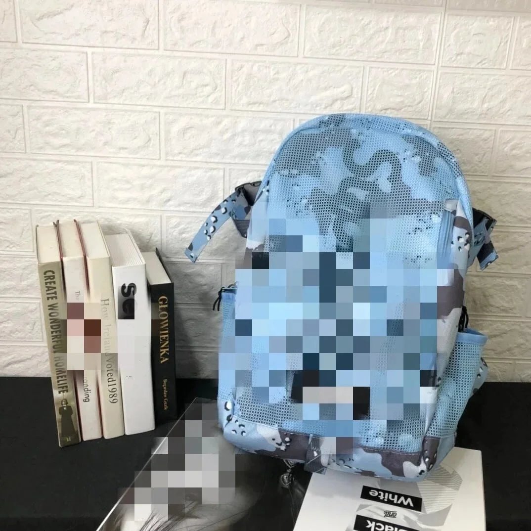 Off-White Mesh Camo Mini Backpack Blue