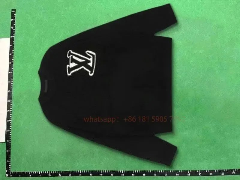 Louis Vuitton Shell Motif Varsity Jacket Black and White - 4