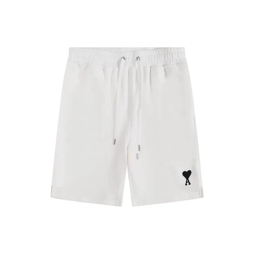 AMI Alexander McQueen Heart Logo Cotton Drawstring Shorts - 10/51