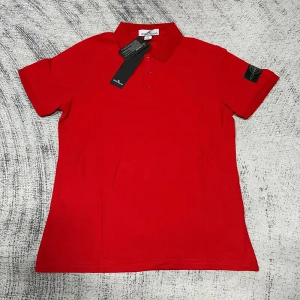 Stone Island Classic Polo Red Polo - 1