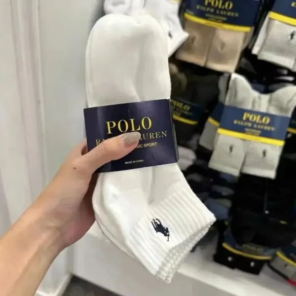 Polo Ralph Lauren Classic Sport White Socks - 7