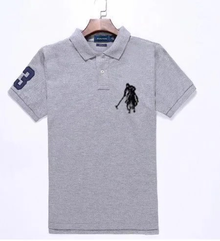 Ralph Lauren Polo Player Logo Gray Polo - 1