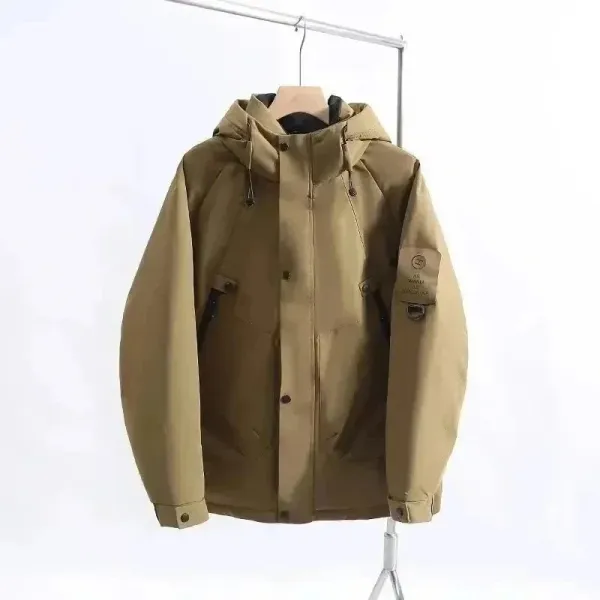 Stone Island Shadow Project Hooded Field Jacket Beige Outerwear - 1