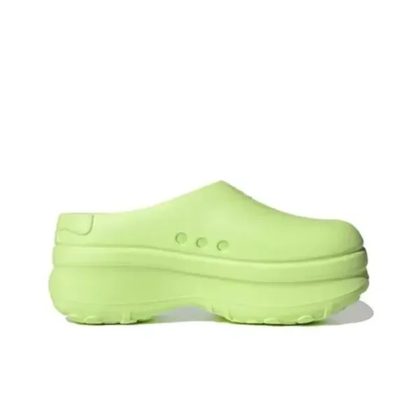 Balenciaga Triple S Clog Lime Green Casual Shoes - 1