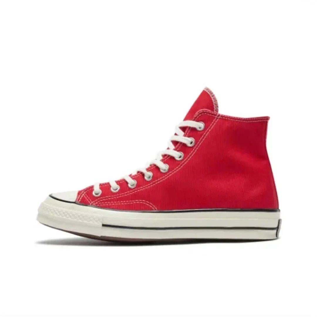 Converse Chuck 70 High Red Canvas Sneakers - 1
