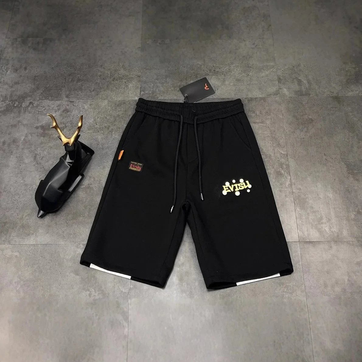 GRA x Hokusai Great Wave Shorts Black - 5