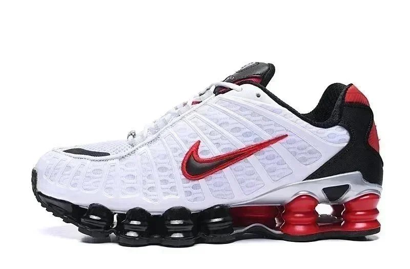Nike Shox R4 x Supreme White Black Sneakers - 8