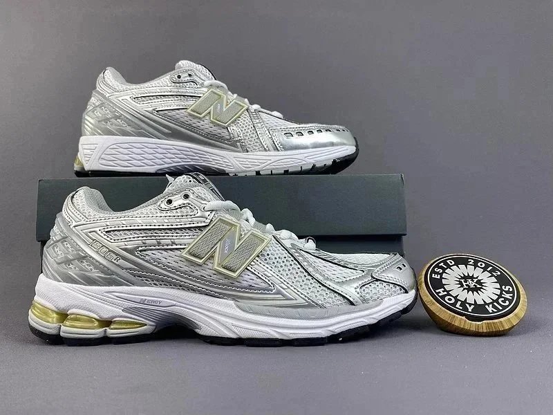 New Balance 1906R Gray Navy White Running Shoes - 8