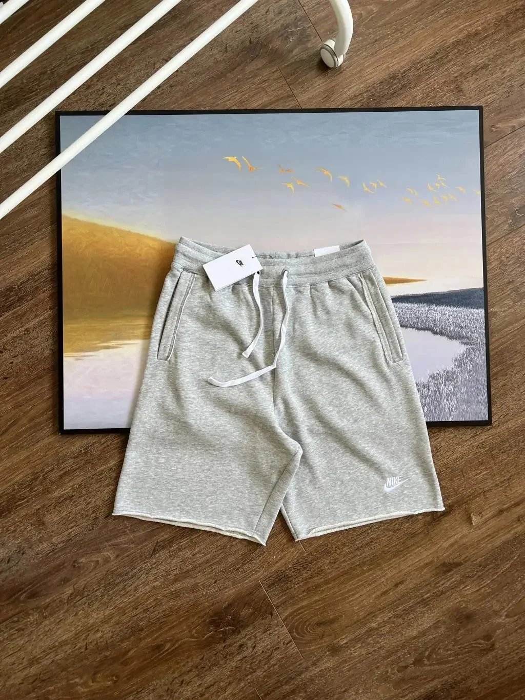Nike Classic Fleece Shorts Gray - 1