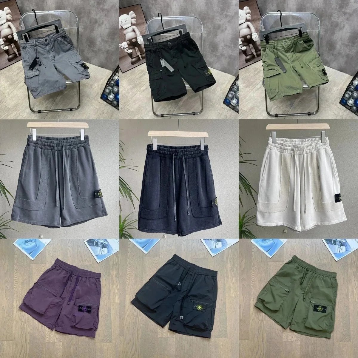 Stone Island Compass Patch Cargo Shorts