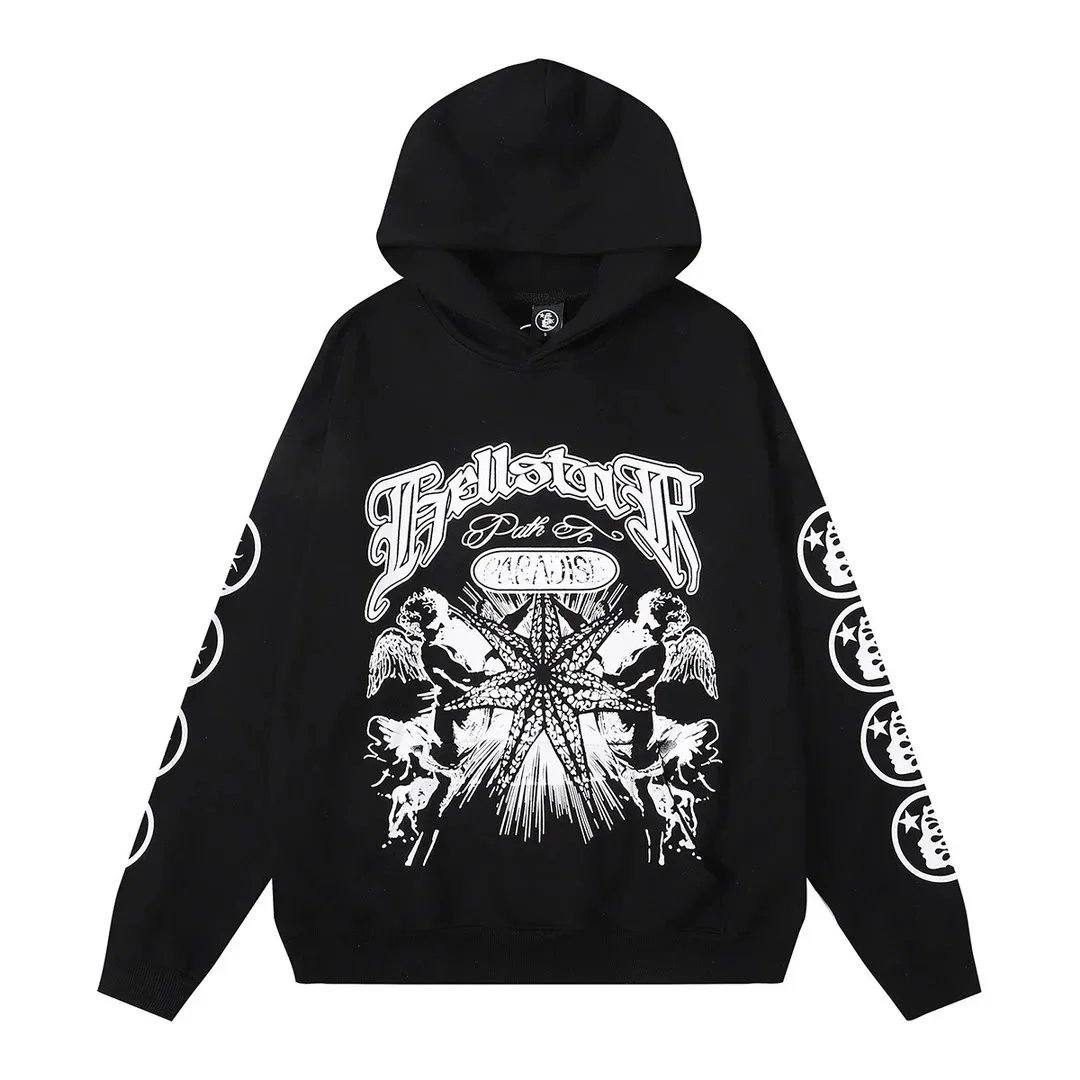 GRA Red Graphic Hoodie and Sweatpants Set - 4