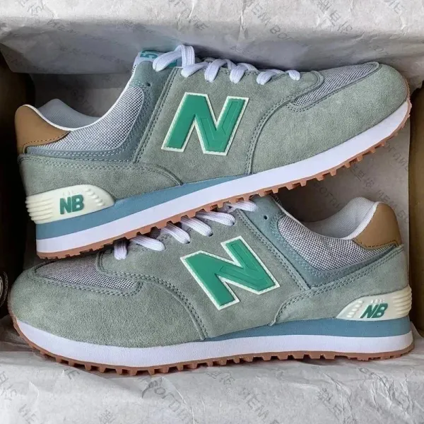 New Balance 574 Sage Green Sneakers - 1