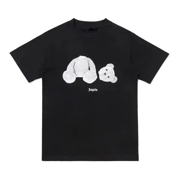 Angels Skeleton Bear T-Shirt Black - 5