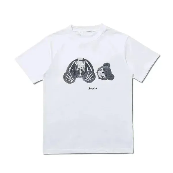 Angels Skeleton Bear T-Shirt Black - 7