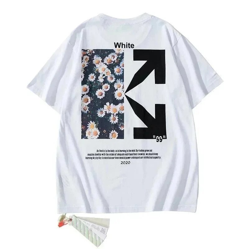 Off-White Daisy Print Arrow T-Shirt White - 1