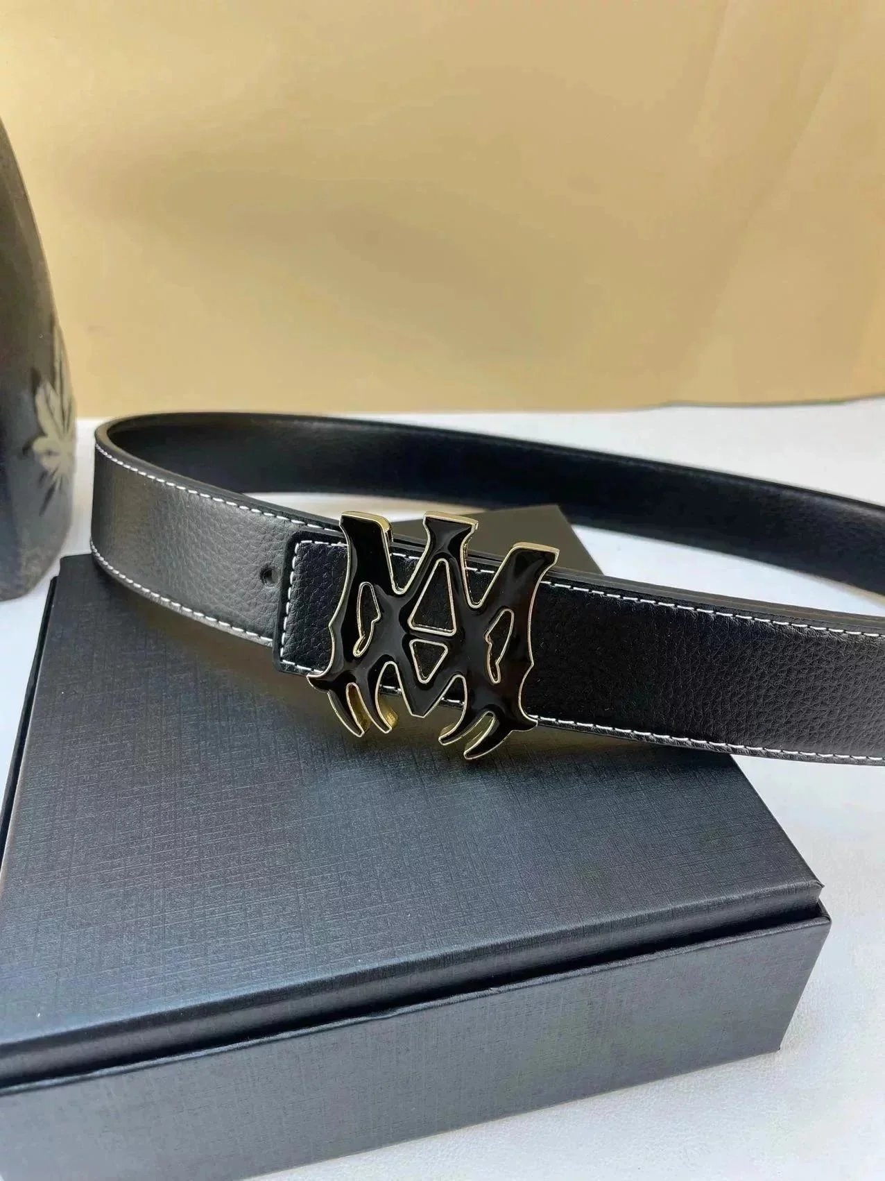 Louis Vuitton Damier Graphite Reversible Belt Black/Gray Leather Belt - 10