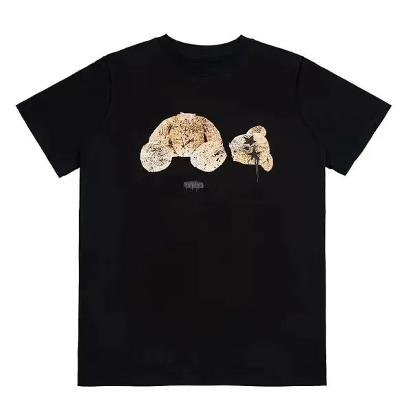 Angels Skeleton Bear T-Shirt Black - 8