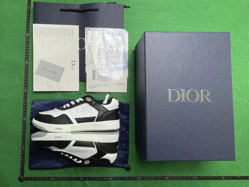 Dior B23 Oblique Beige Sneakers - 4