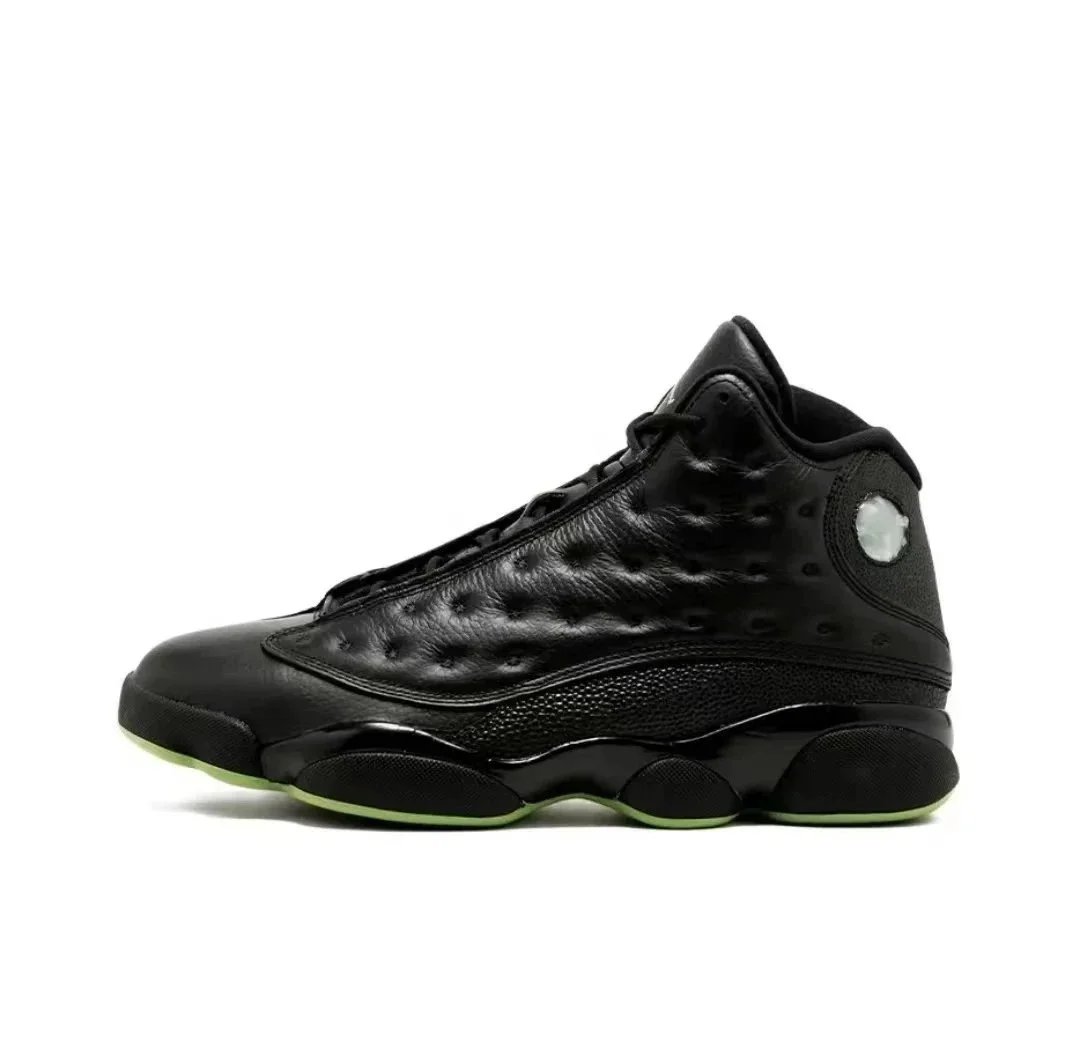 Air Jordan 13 Retro 'Bred' Black Green Basketball Shoes - 1