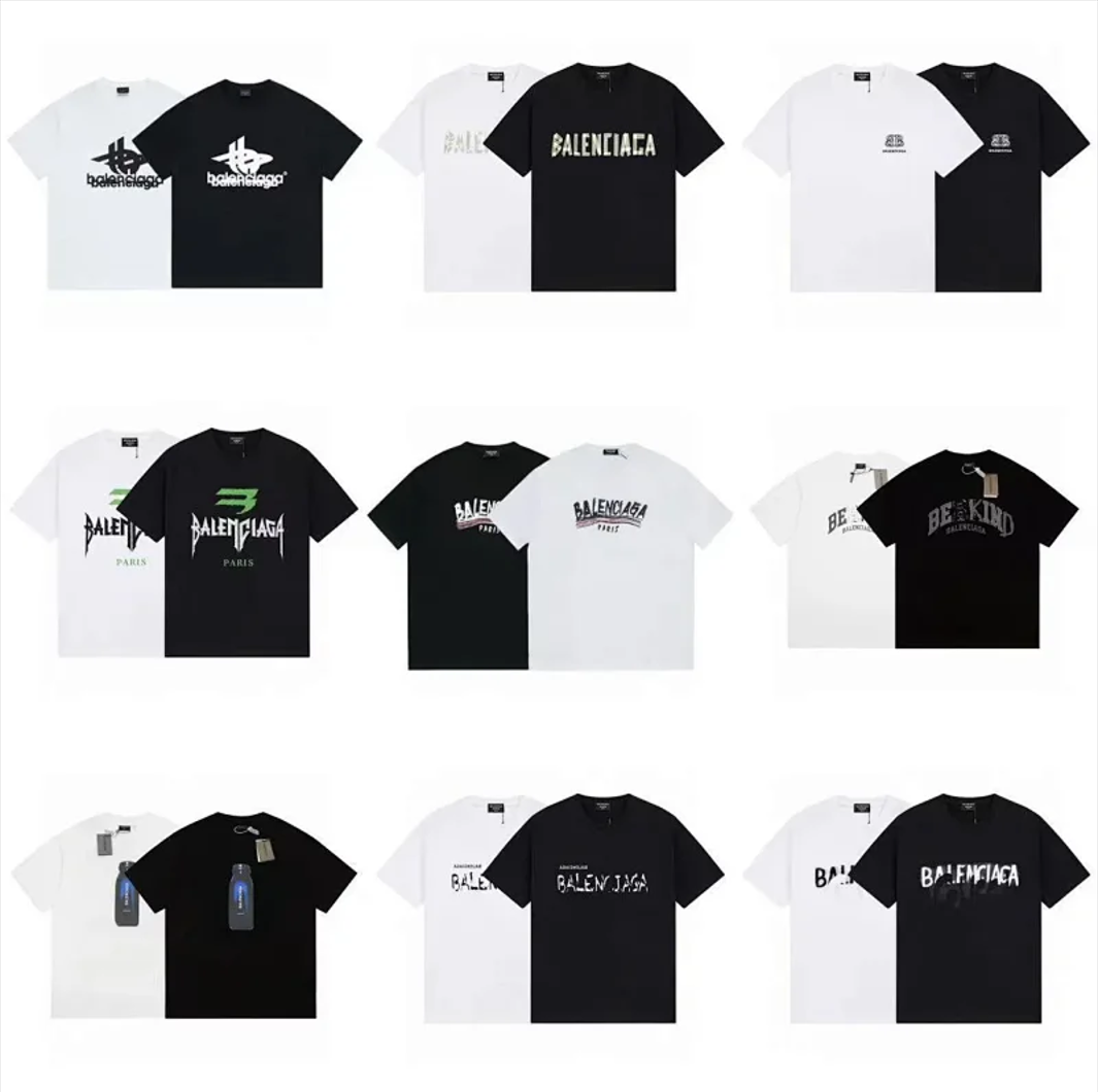 Balenciaga Graphic Logo Print Cotton T-Shirt