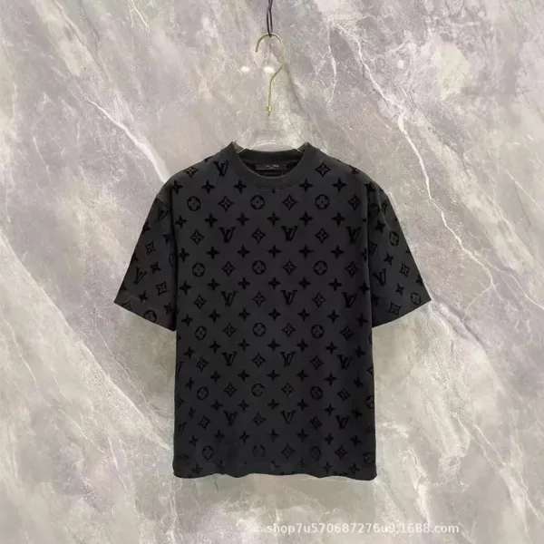 Louis Vuitton Monogram All-Over Print Black T-Shirt - 1