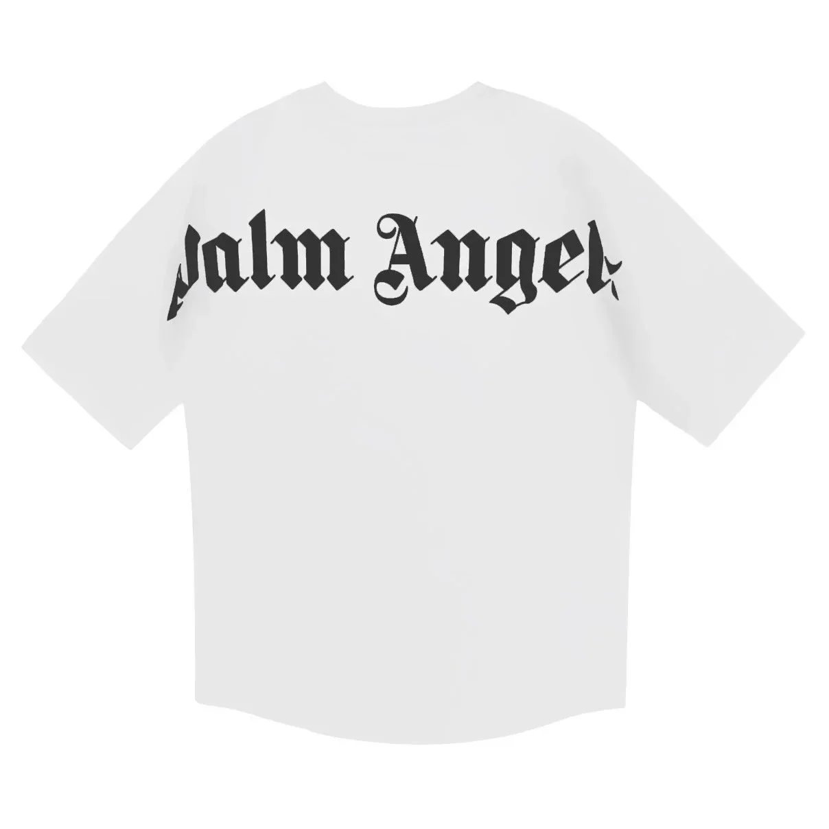 Palm Angels Neck Logo T-Shirt Beige T-Shirt - 5