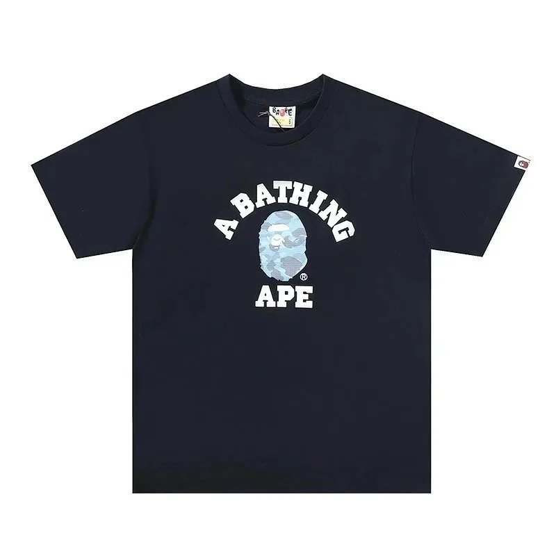 A Bathing Ape Camo Ape Head Purple Black T-Shirt - 4