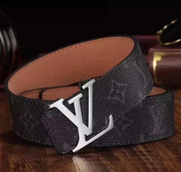 Louis Vuitton Monogram Eclipse Leather Belt Black - 1