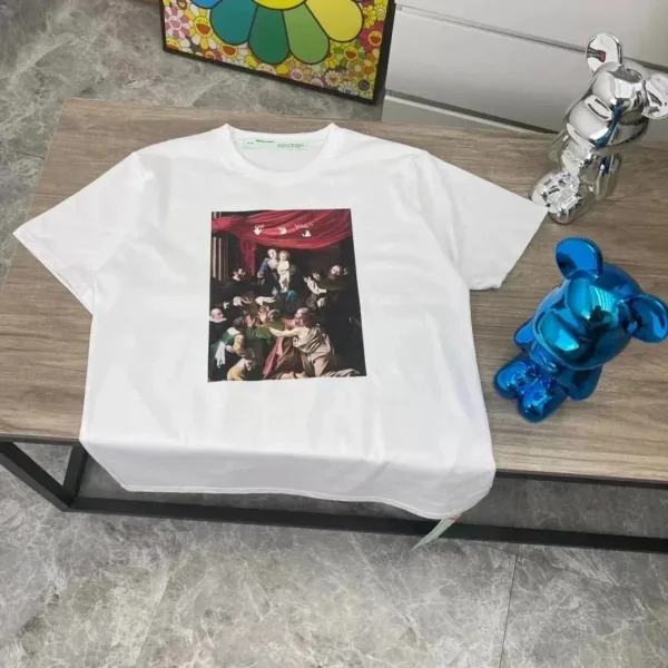 Off-White x Caravaggio The Calling of Saint Matthew Graphic T-Shirt White - 1