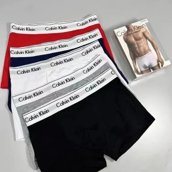 Calvin Klein Cotton Stretch Low Rise Trunks Gray 3-Pack Underwear - 2