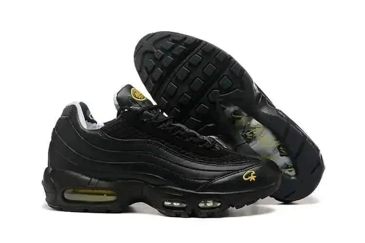 Corteiz x Nike Air Max 95 Black Olive Gold Sneakers - 7