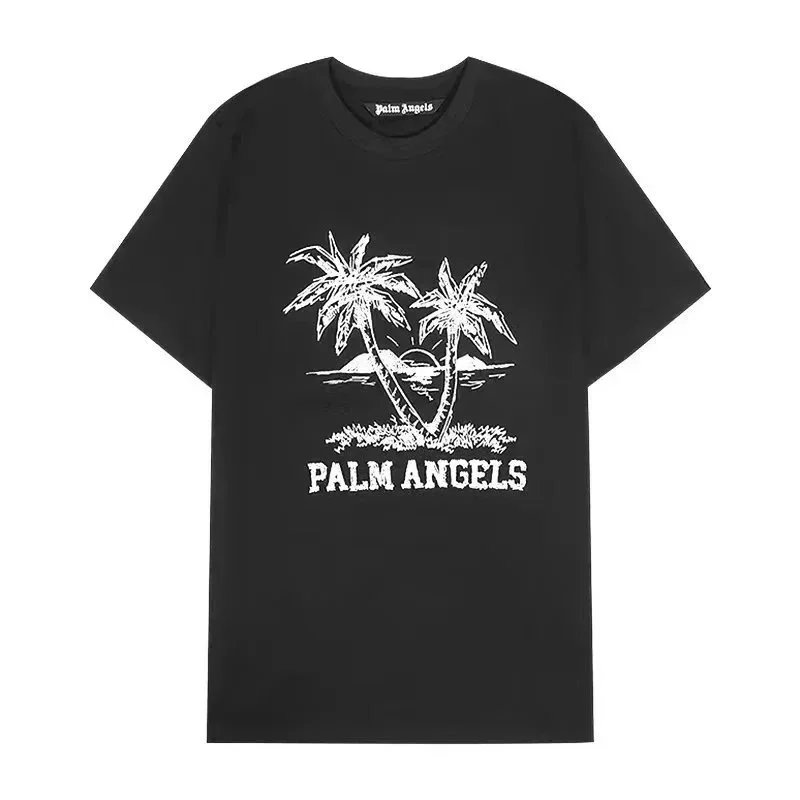 Palm Angels Palm Tree Graphic Black T-Shirt - 1