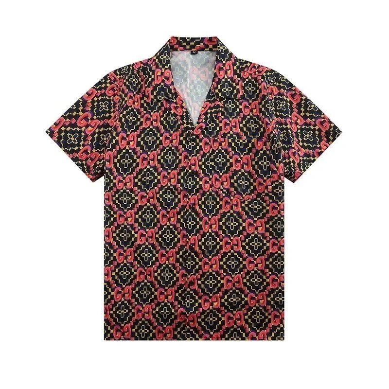 Dior Oblique Print Short-Sleeve Shirt and Shorts Set Gray - 8