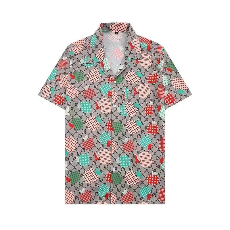 Dior Oblique Print Short-Sleeve Shirt and Shorts Set Gray - 10