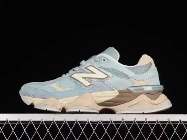 New Balance 9060 Ice Blue Beige Chunky Sneakers - 1