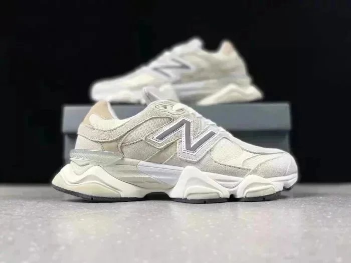 New Balance 9060 Beige Chunky Sneakers - 1